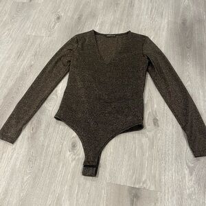 Glittery Long Sleeve Bodysuit